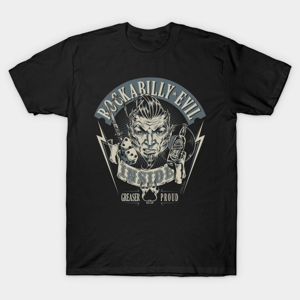 Nano Barbero T-Shirt - Rockabilly Evil Inside