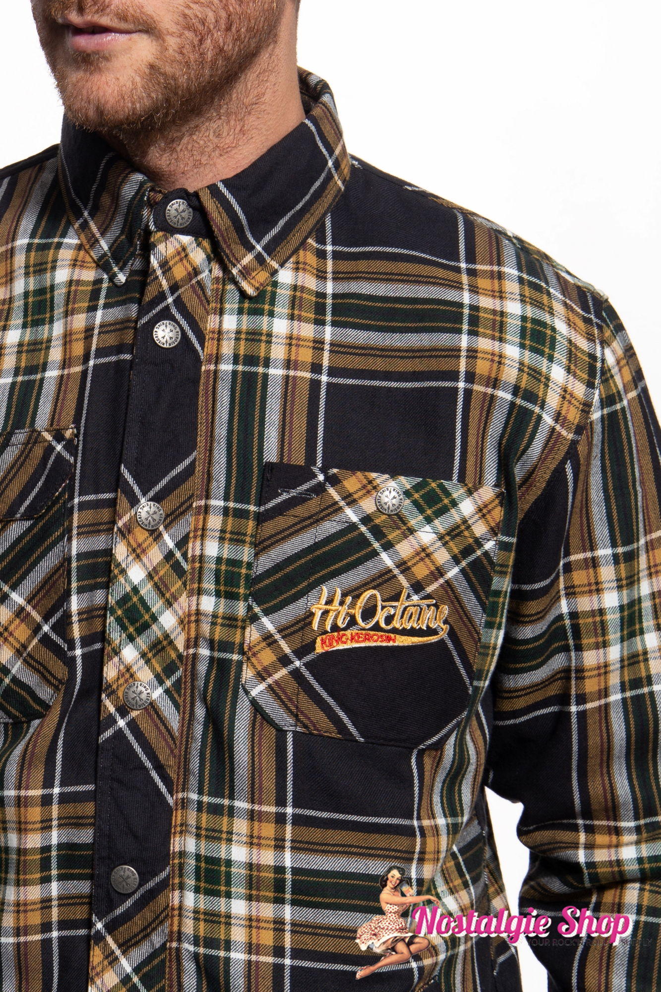 King Kerosin - Outdoor Funktionshemd/Jacke mit Softshell Innenfutter - Hi Octane