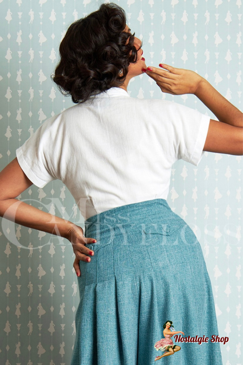 Miss Candyfloss - Francine-Cream Sweet summer blouse