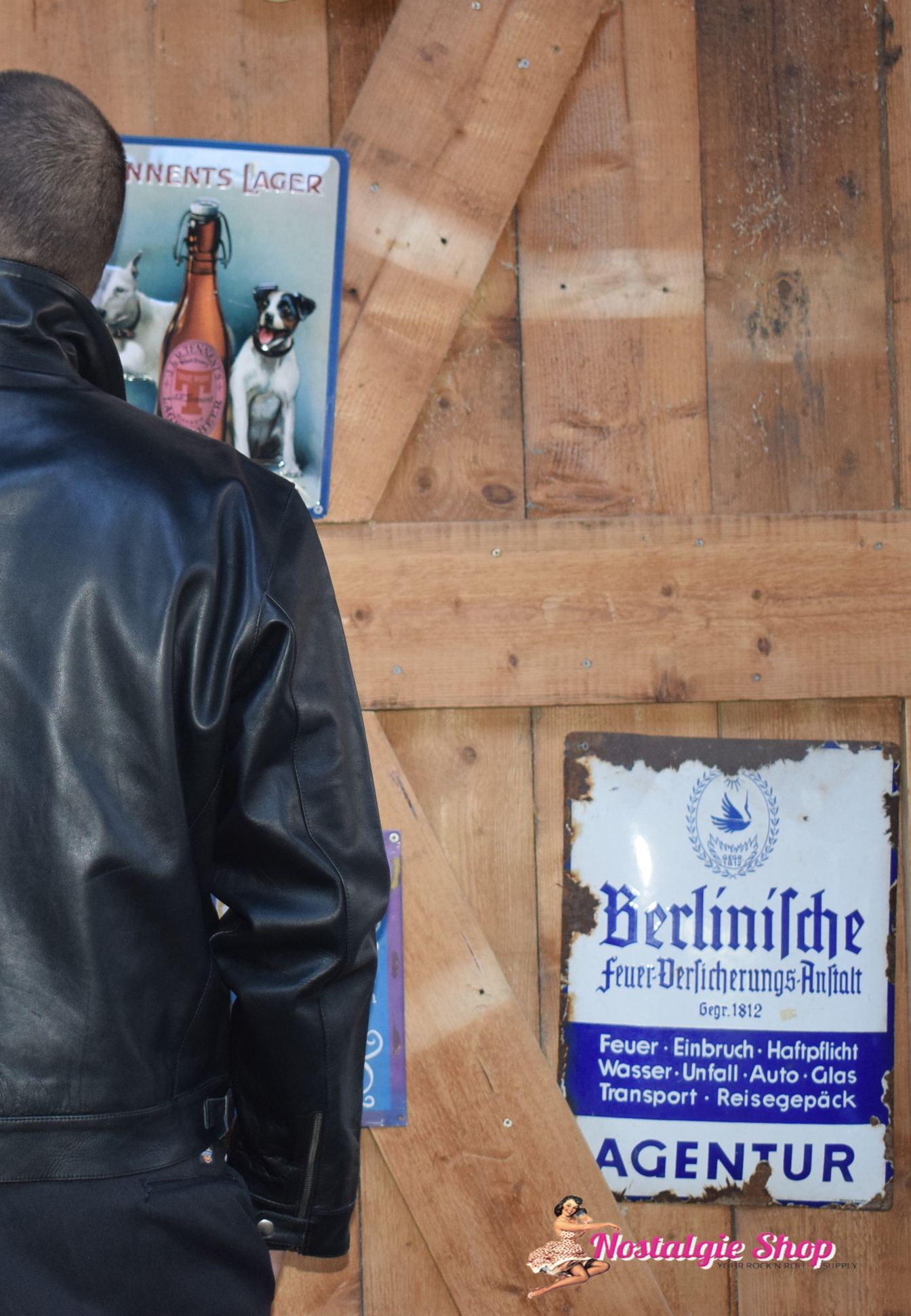 Lederjacke Deutsche Fliegerjacke Messerschmitt bestes Leder