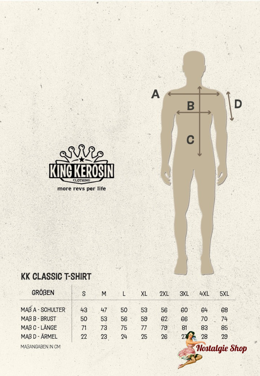 King Kerosin - T-Shirt mit Frontprint «Garage Built»