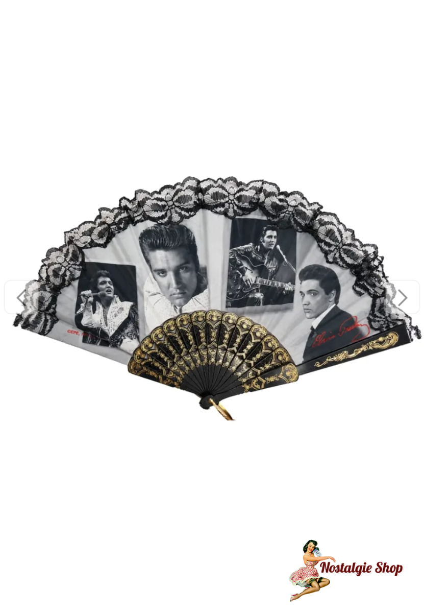 Direkt aus Memphis - Elvis Handfächer Frames With Letter