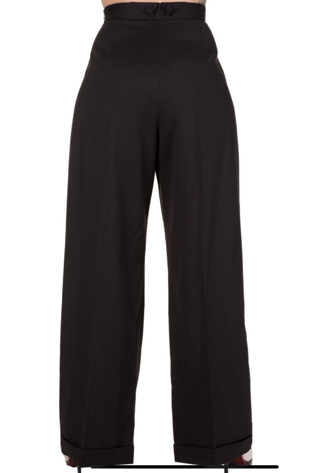 Banned Hidden away  Marlenehose - schwarz