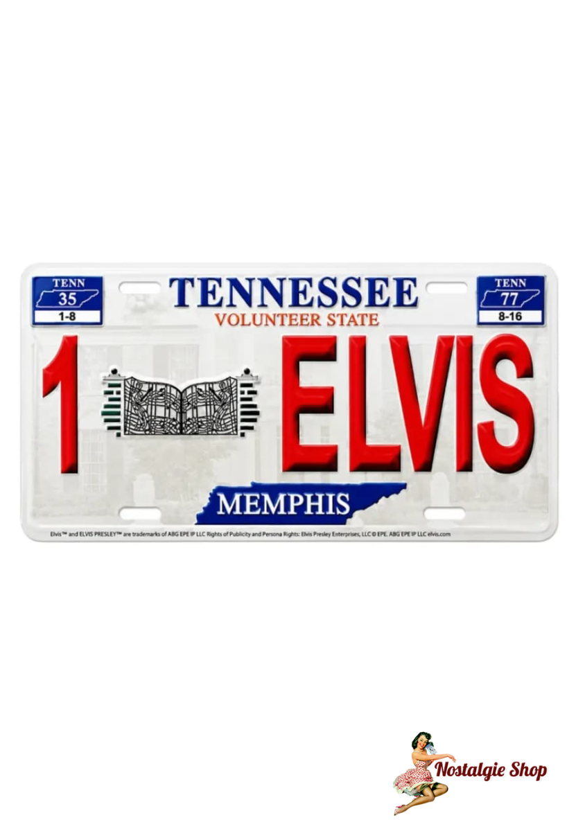 Direkt aus Memphis - Elvis License Plate - 1ELVIS