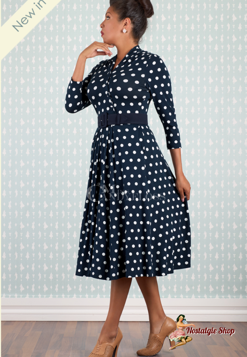 Miss Candyfloss - Cloudia-Lee Classic polka dot stretch dress