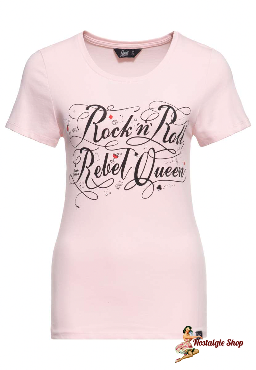 Queen Kerosin  - CLASSIC T-SHIRT »ROCK'N ROLL REBEL QUEEN«