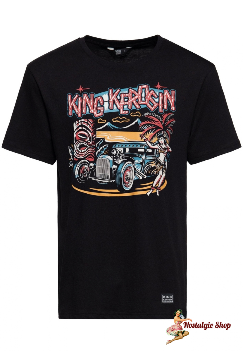 King Kerosin - T-Shirt 'Tiki' in Schwarz