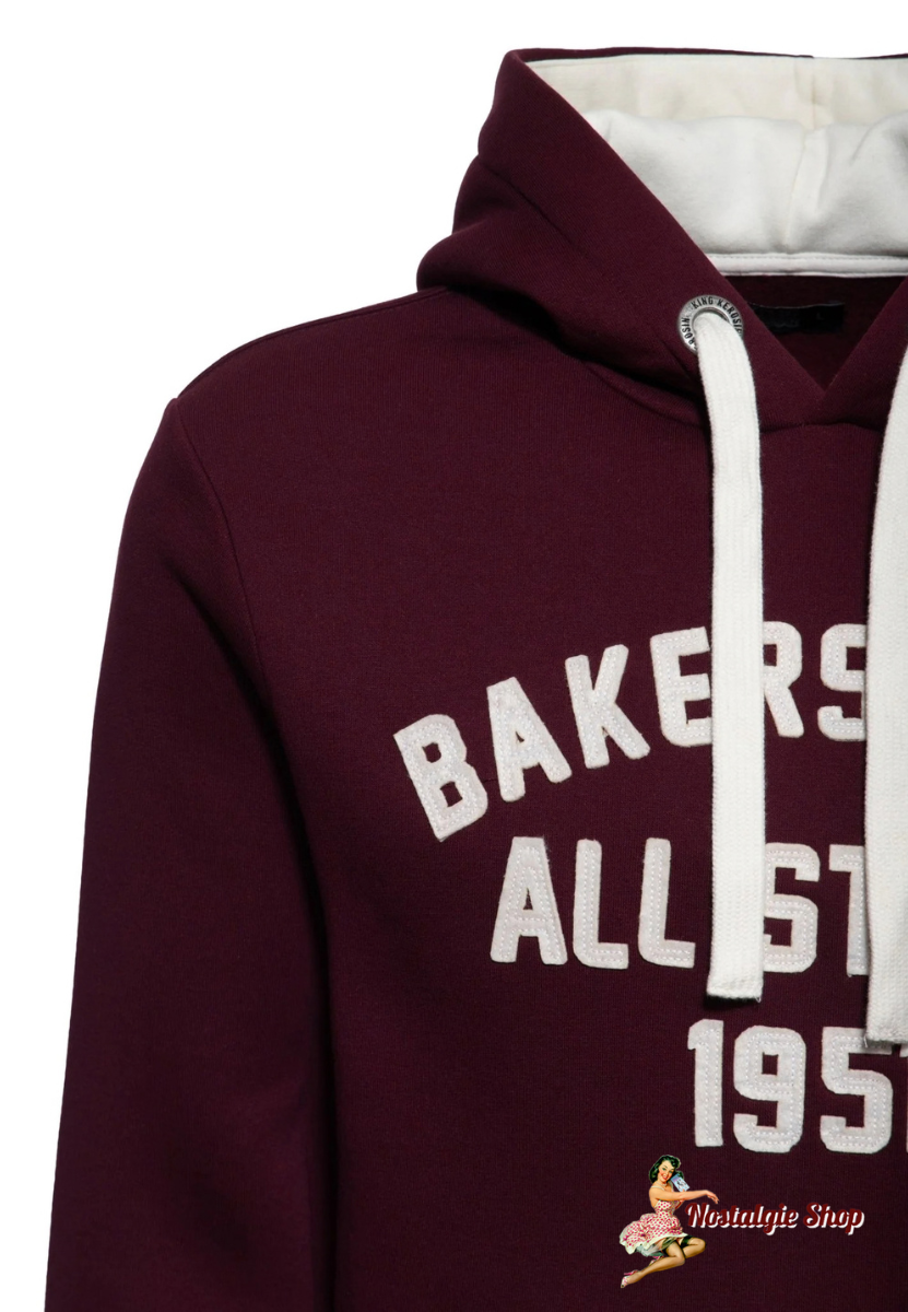 King Kerosin - Kapuzenpullover 'Bakersfield All Stars' in Bordeaux