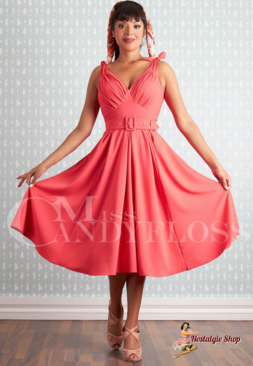 Miss Candyfloss - Leoni-Coral dress signature timeless style