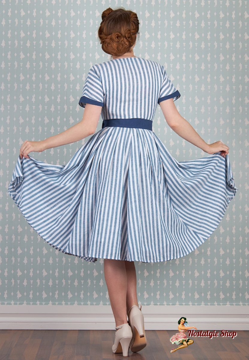 Meredith-Lee striped swing dress -Einzelstück L-