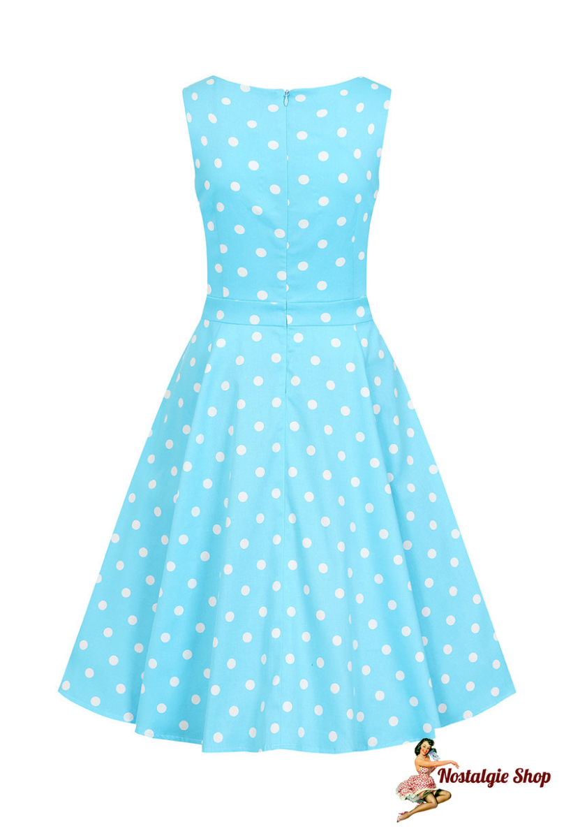 Hearts and Roses - Mädchen Swing-Kleid in Türkis