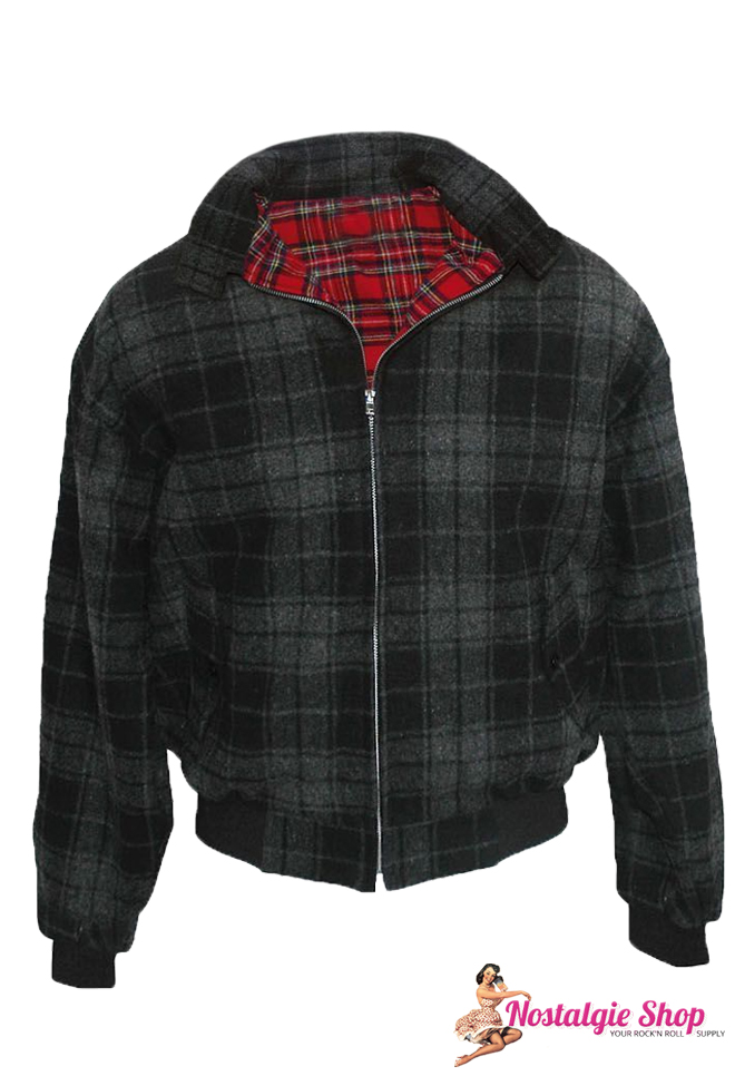 Harrington Winterjacke - kariert