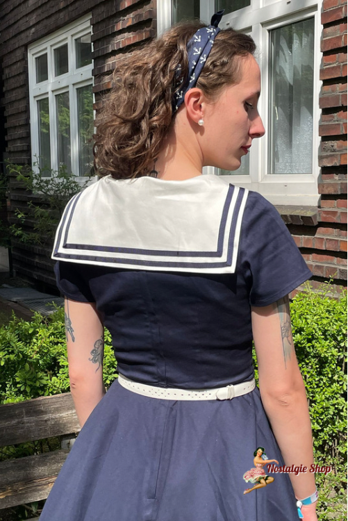 Collectif - Nene Sailor Swing Dress