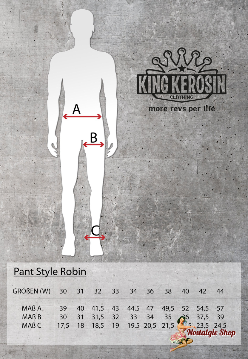 King Kerosin - SELVEDGE JEANS MIT STRETCH «ROBIN SELVEDGE»