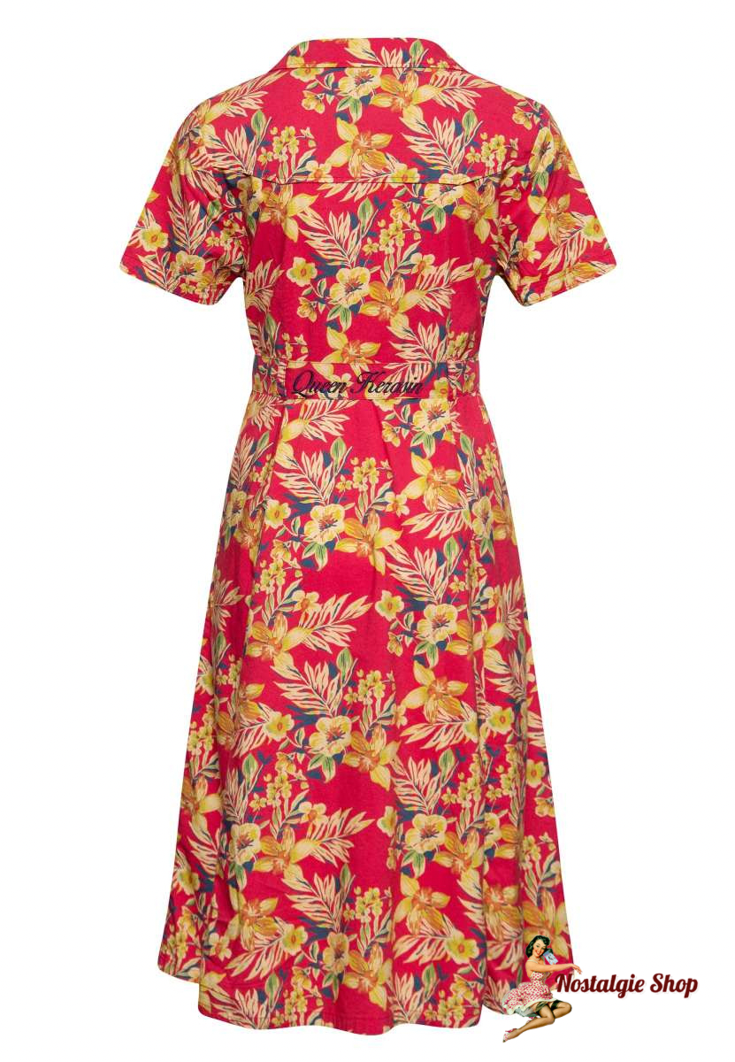 Queen Kerosin - Swingdress Hawaii Red
