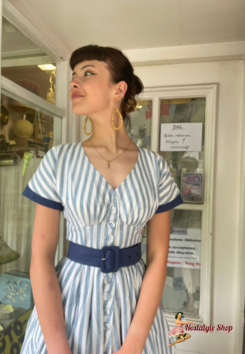 Meredith-Lee striped swing dress -Einzelstück L-