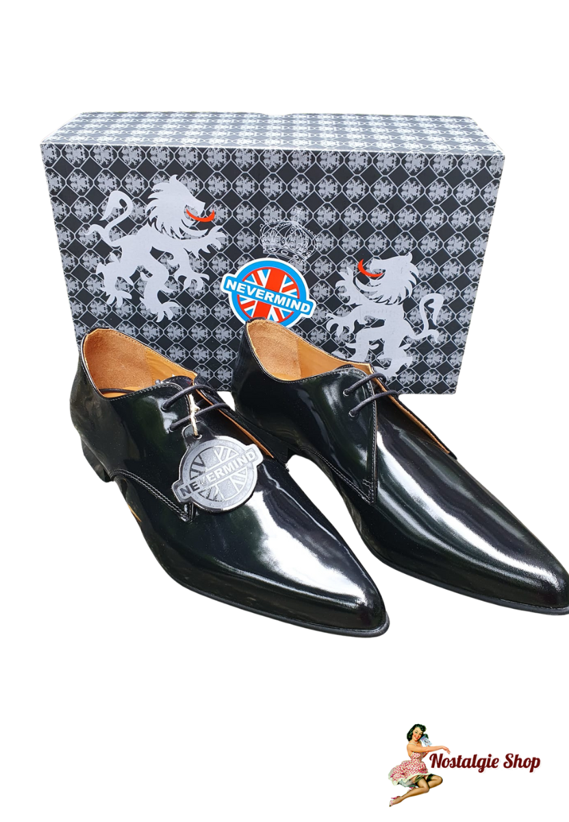 Nevermind - Lack Leder Rockabilly Piker,City Schuhe