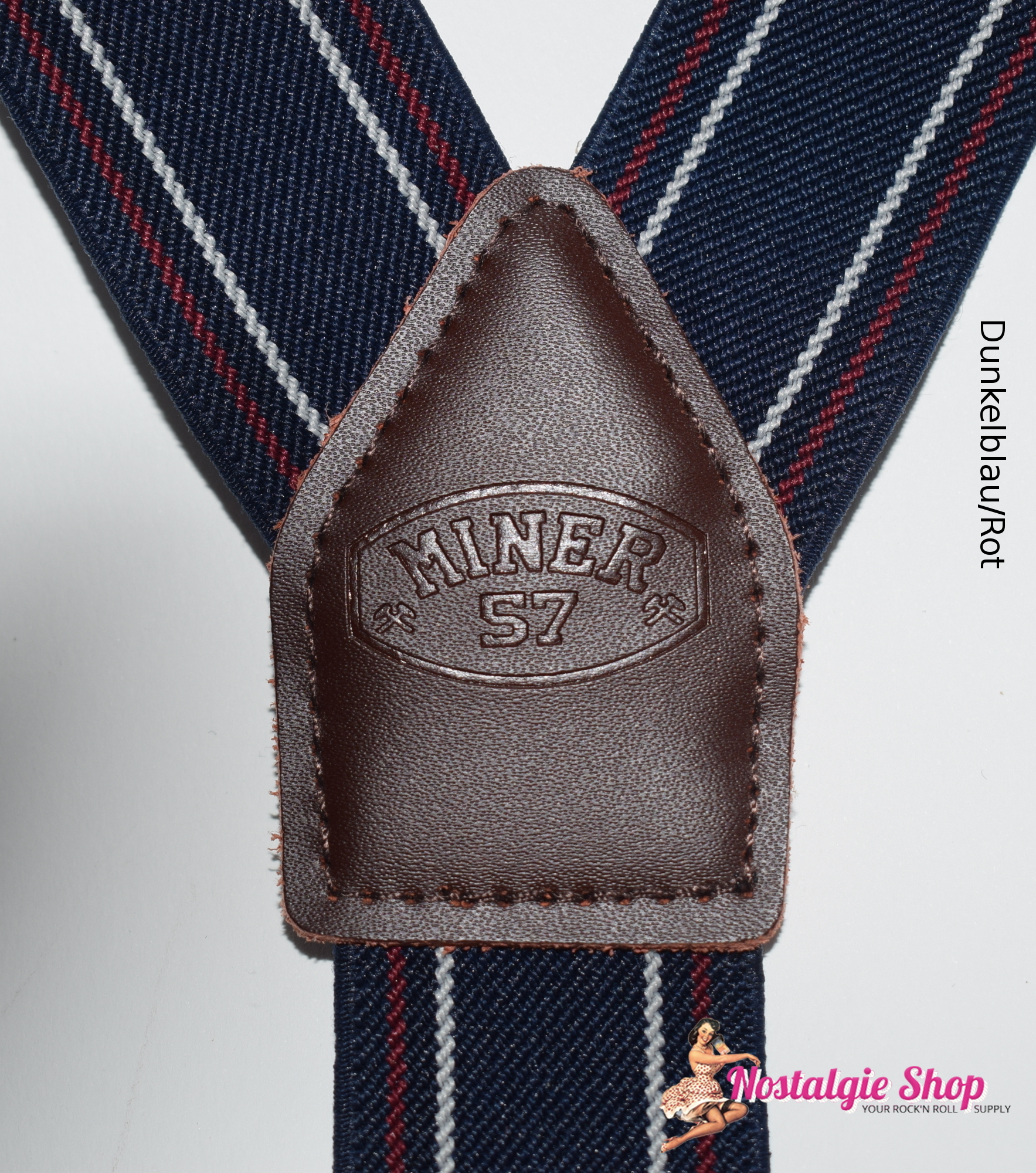 Miner 57 Vintage Style Hosenträger - verschiedene Farben 30mm