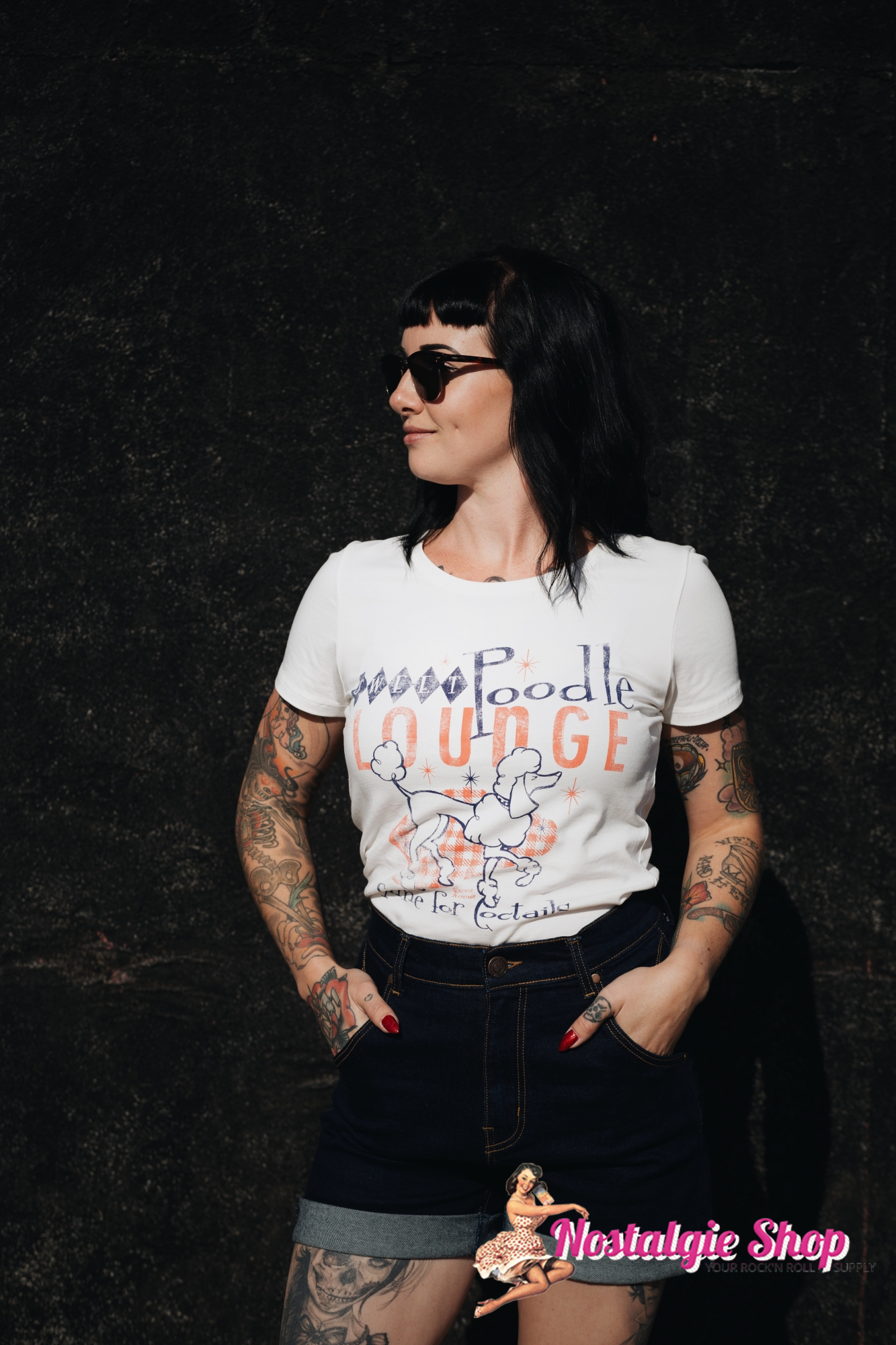 Queen Kerosin T-Shirt 50er Hollywood Poodle