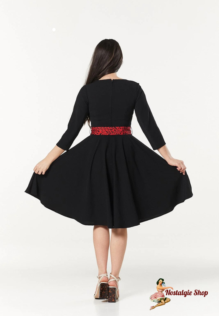 Timeless London - Swing Lynette Animal Print Detail Dress