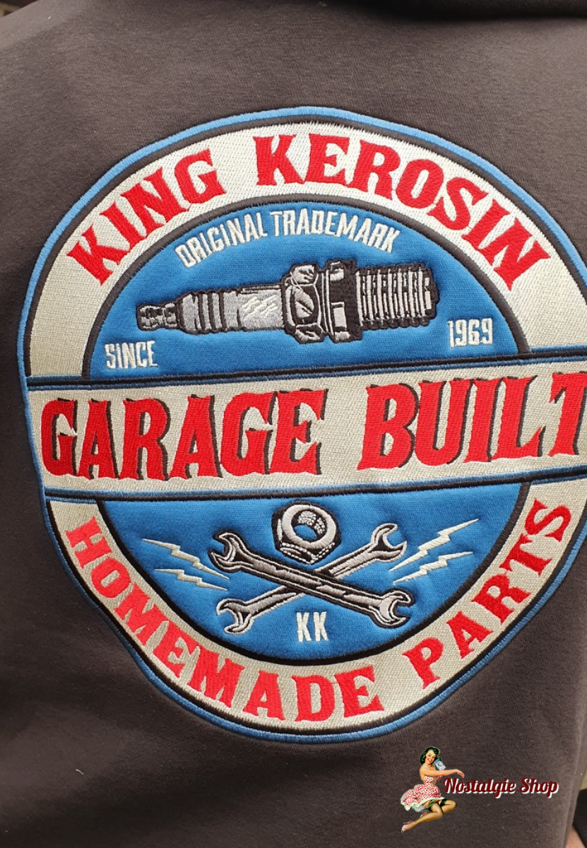 King Kerosin - SWEATJACKE MIT KAPUZE »GARAGE BUILT«