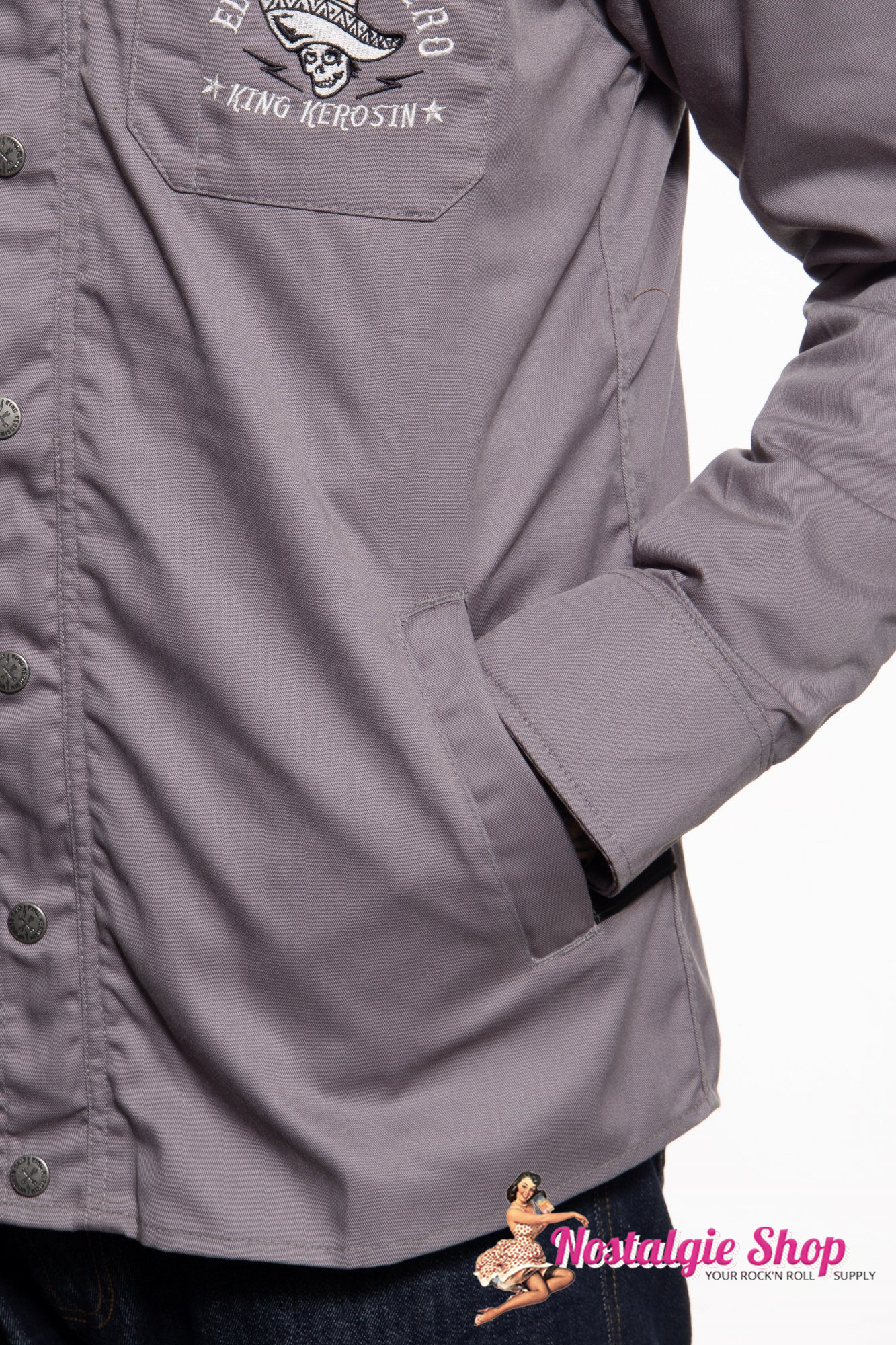 King Kerosin - Funktionshemd/jacke mit Softshell Innenfutter - El Caballero