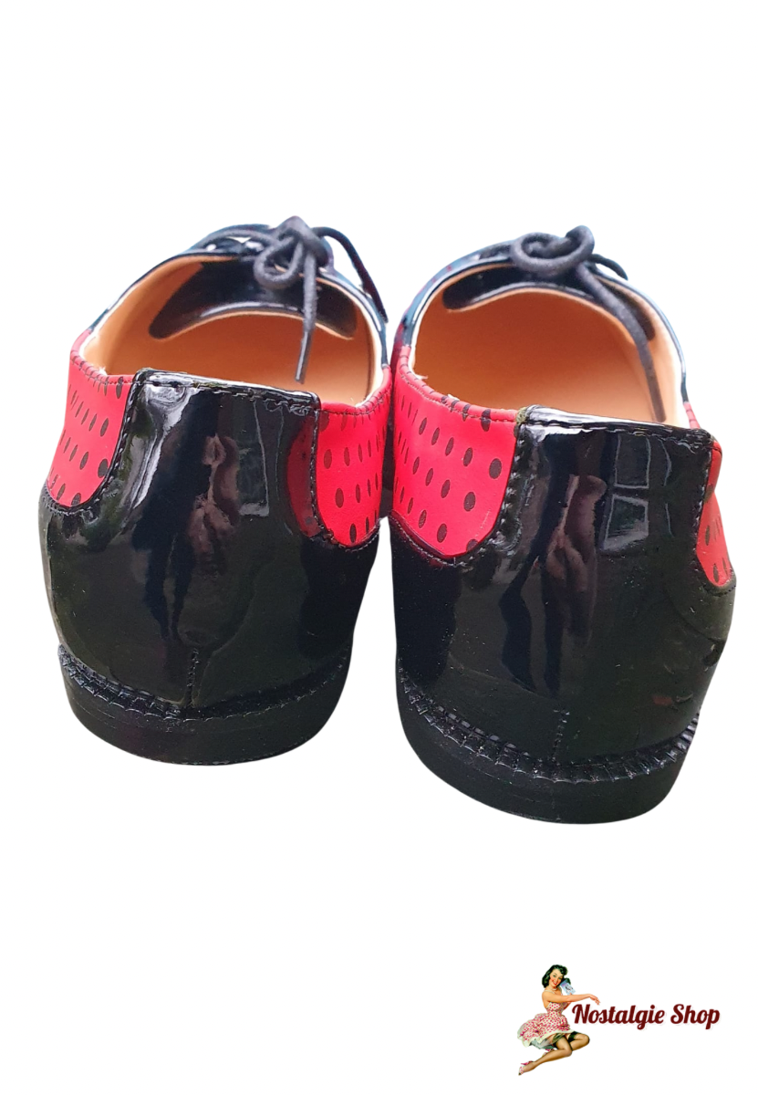 Banned - Punkte Lack Ballerina Schuhe "Hello Sunshine Flats"