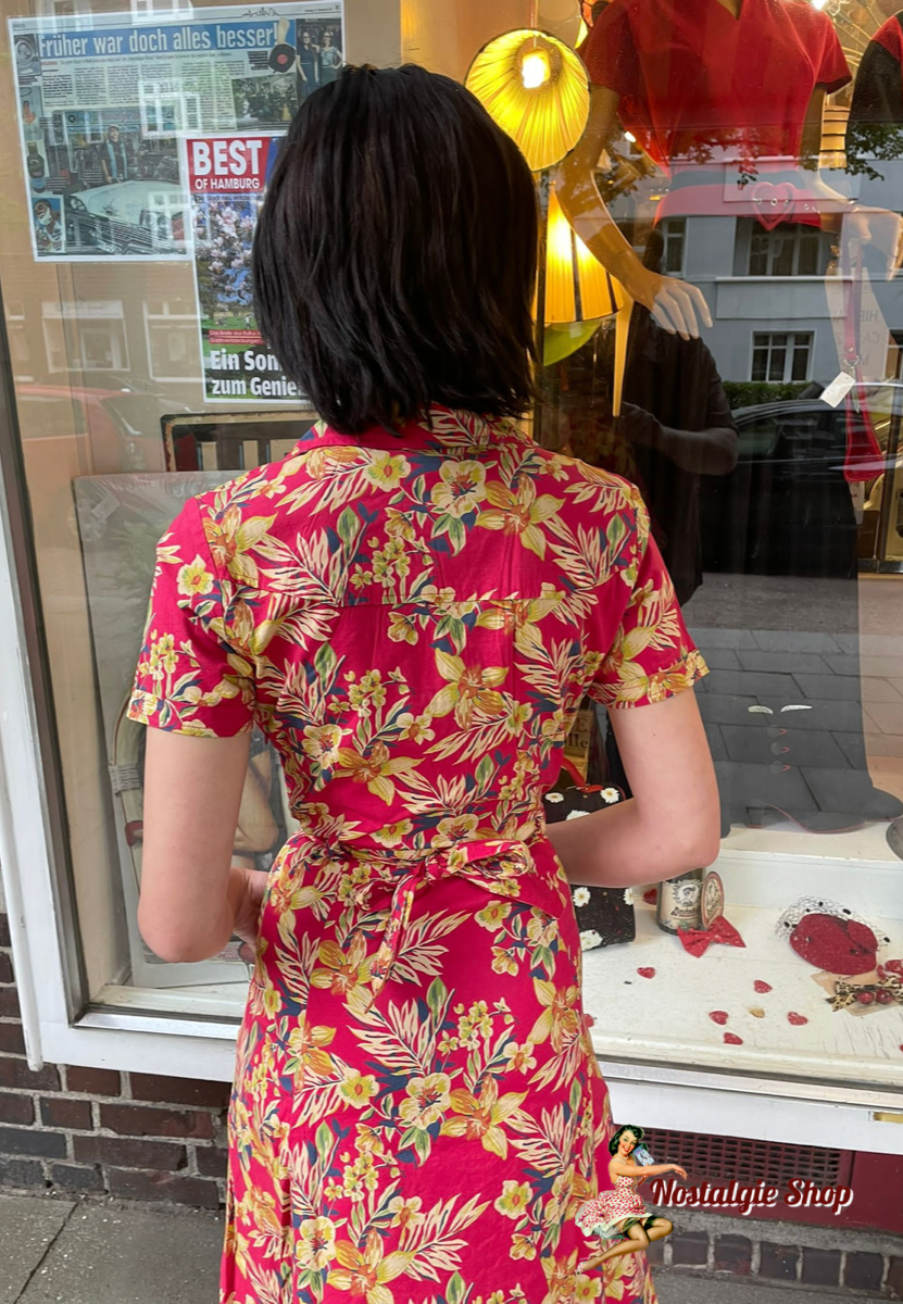 Queen Kerosin - Swingdress Hawaii Red