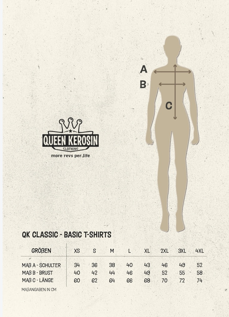 Queen Kerosin - BASIC T-SHIRT »MOTOR QUEEN I CAN DO IT«