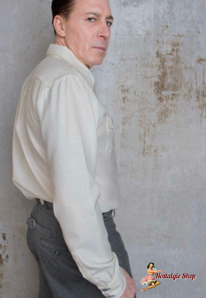 Rumble59 - Classic Gentleman's Shirt - crem
