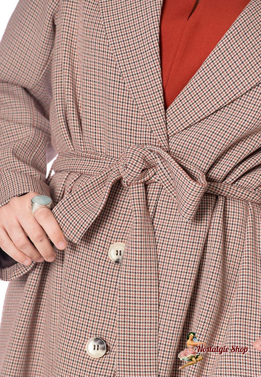 Banned - QUEEN BETTY CHECK PARKA COAT