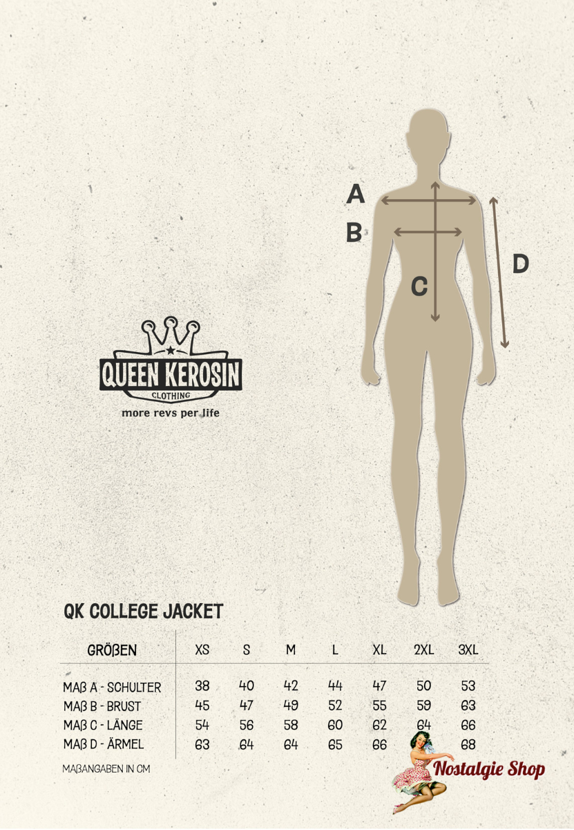 Queen Kerosin - Collegejacke Road Runner - High School» Rot