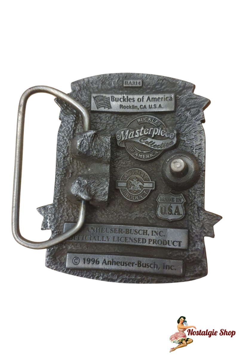 Vintage Bud Light Gürtelschnalle "I Love You Man!" – US Beer Buckle