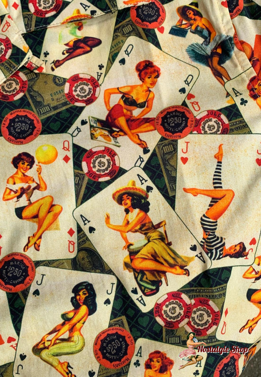 King Kerosin - Hawaiihemd "Playingcards"