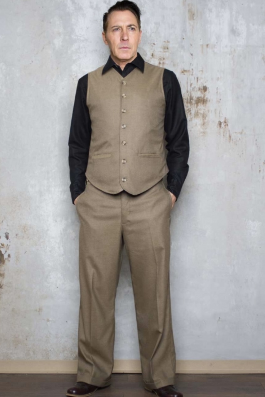 Rumble59 - Vintage Weste Long Island beige
