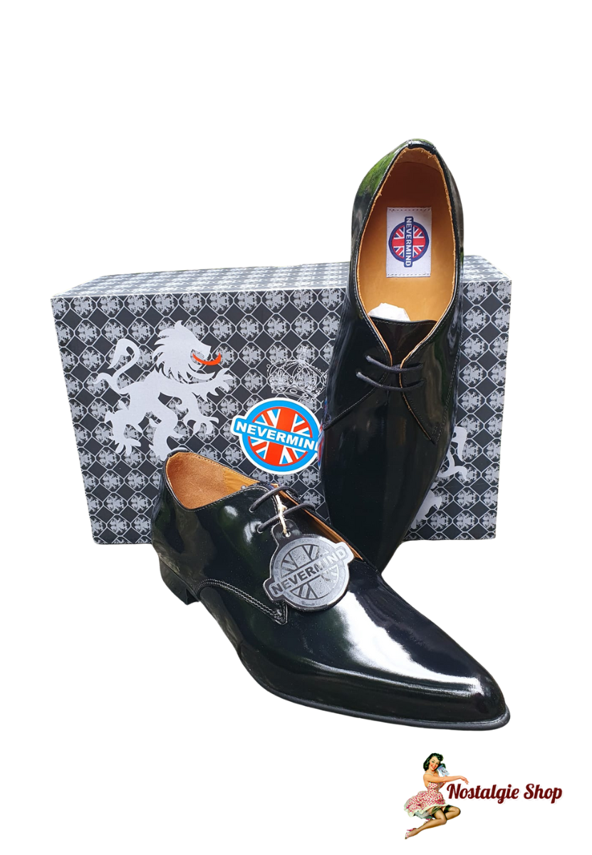 Nevermind - Lack Leder Rockabilly Piker,City Schuhe