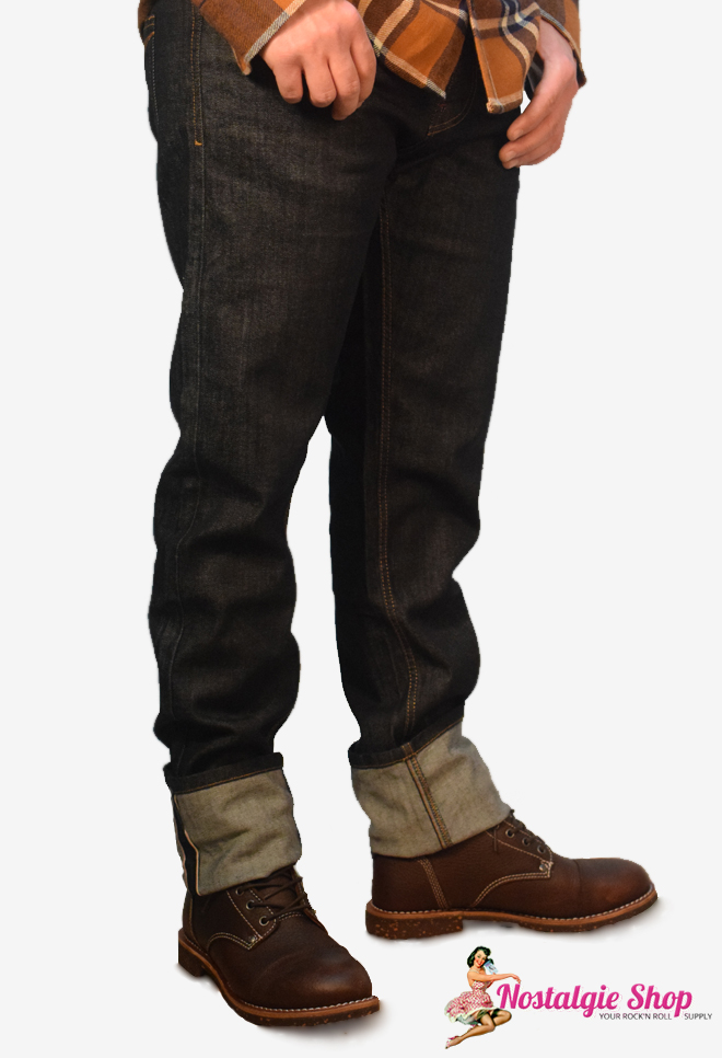 King Kerosin - Robin Selvedge Stretch Jeans Stray Cats Style