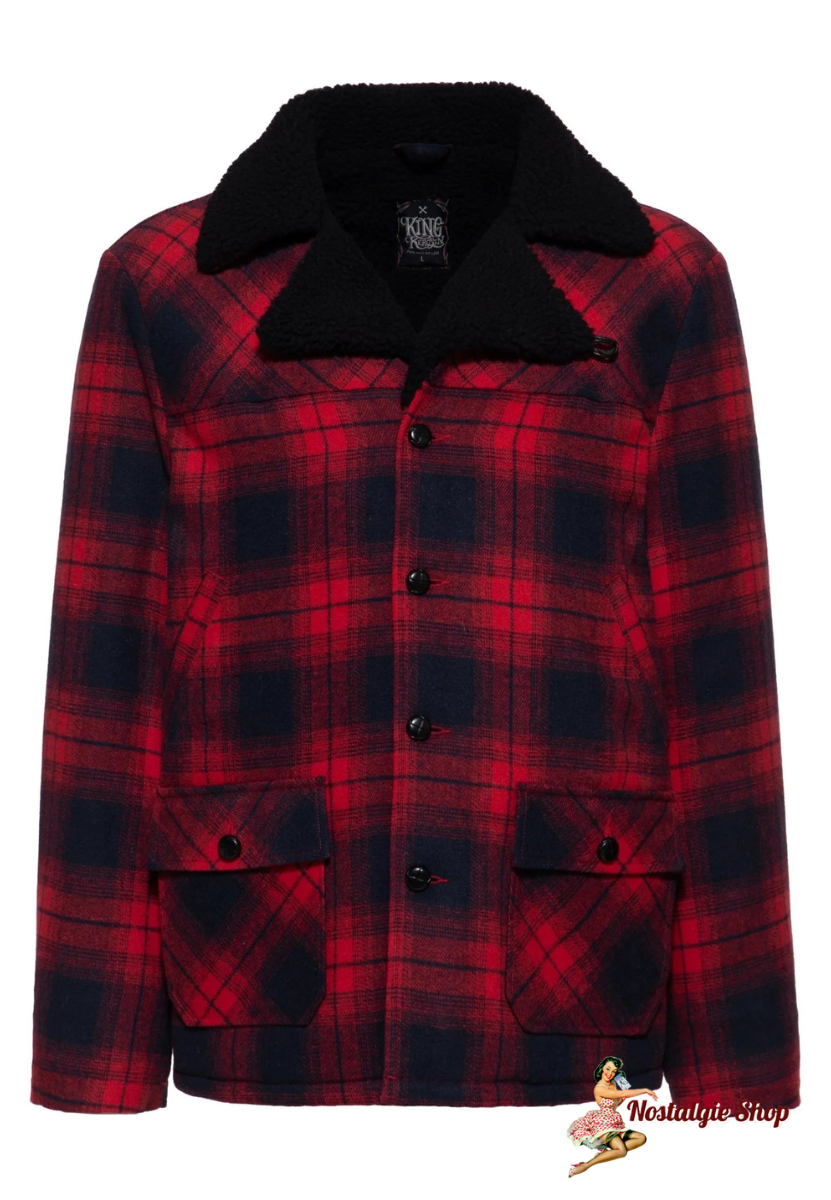 King Kerosin - Flanelljacke in Rot