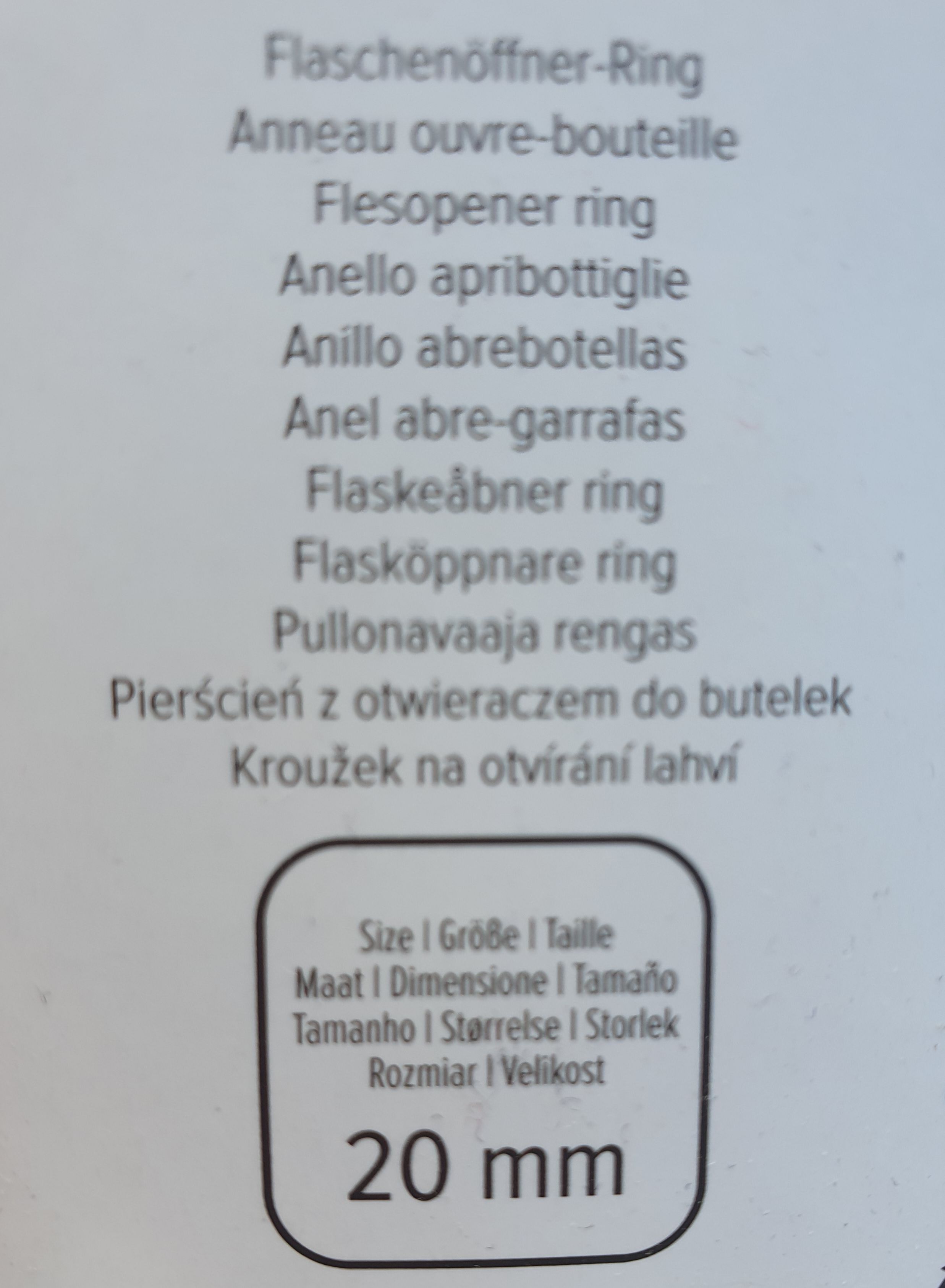 Flaschenöffner-Ring