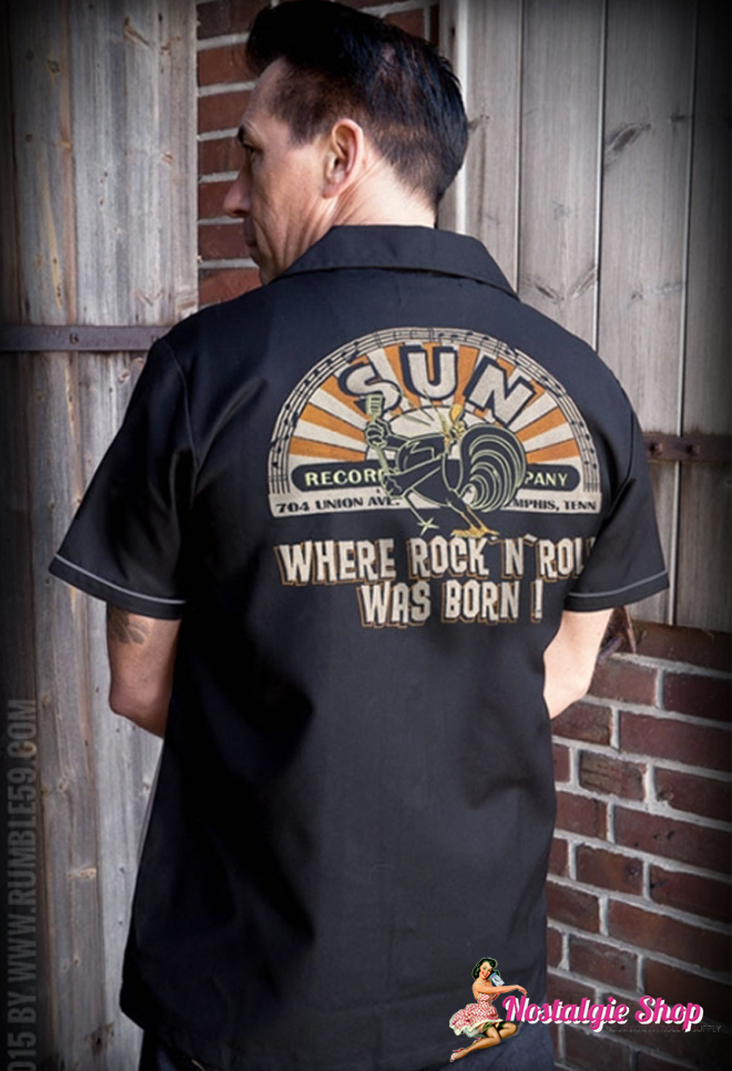Rumble 59 Bowling Shirt - Sun Records 50er Rockabilly