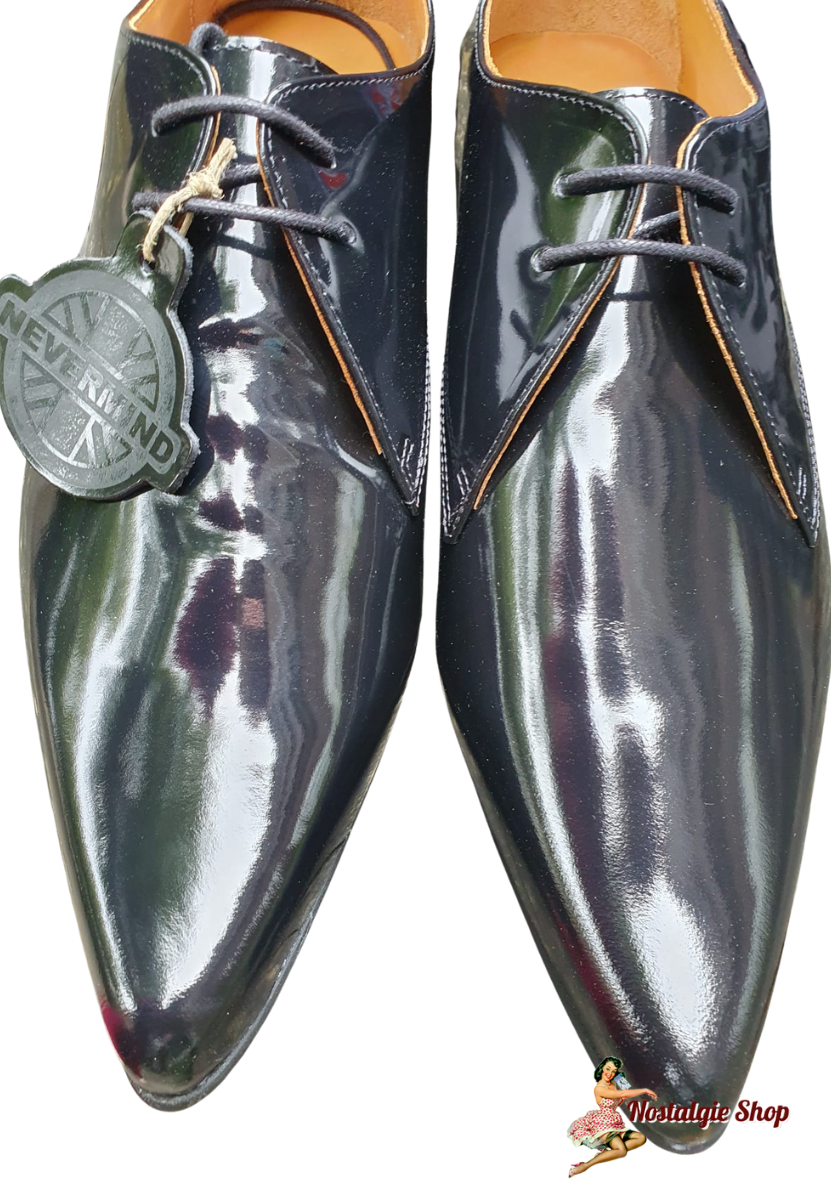 Nevermind - Lack Leder Rockabilly Piker,City Schuhe