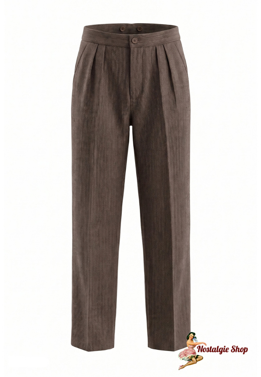 King Kerosin - Stoffhose in Braun