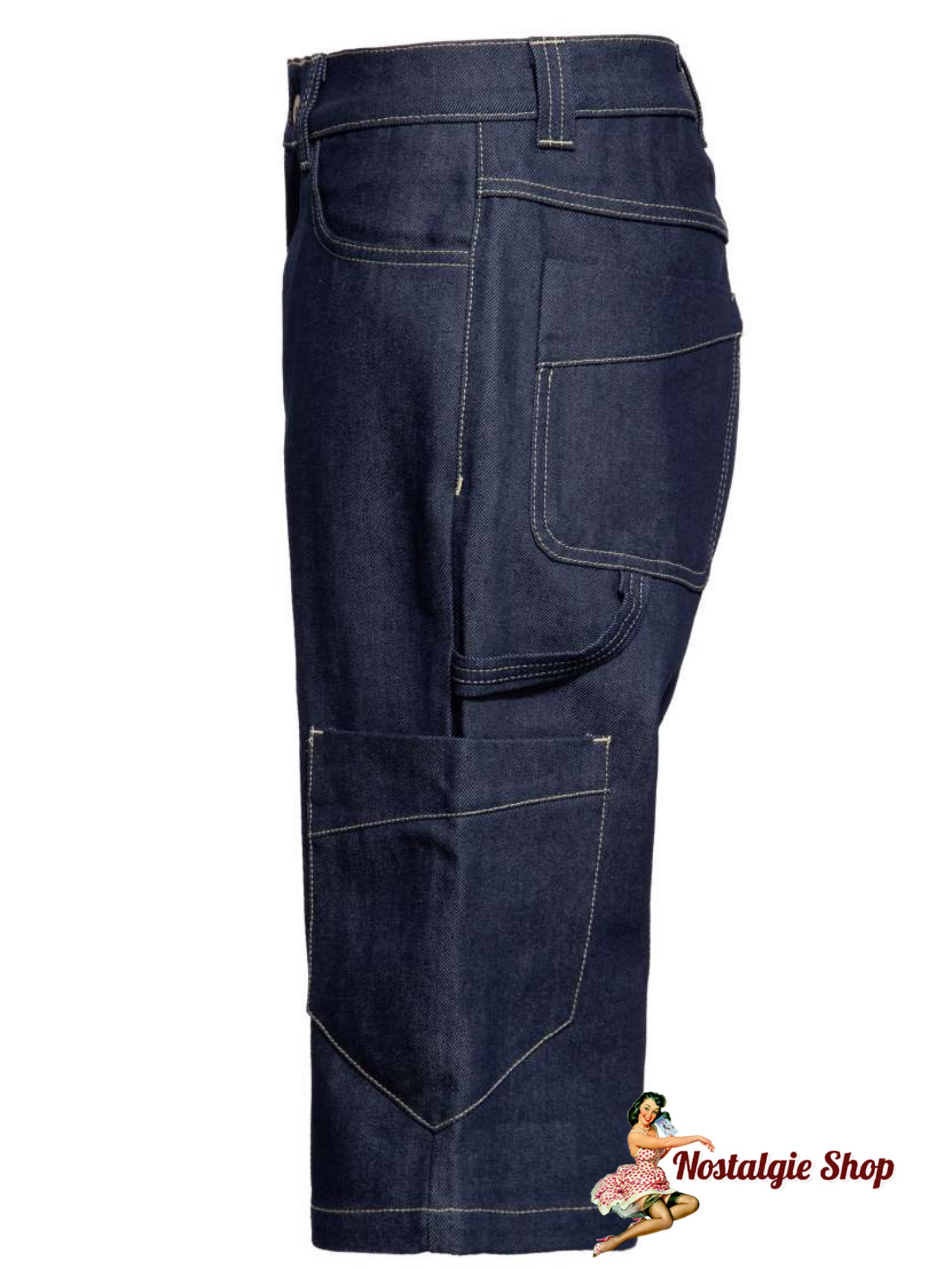 King Kerosin - Worker Denim Shorts Oldschool Rockabilly