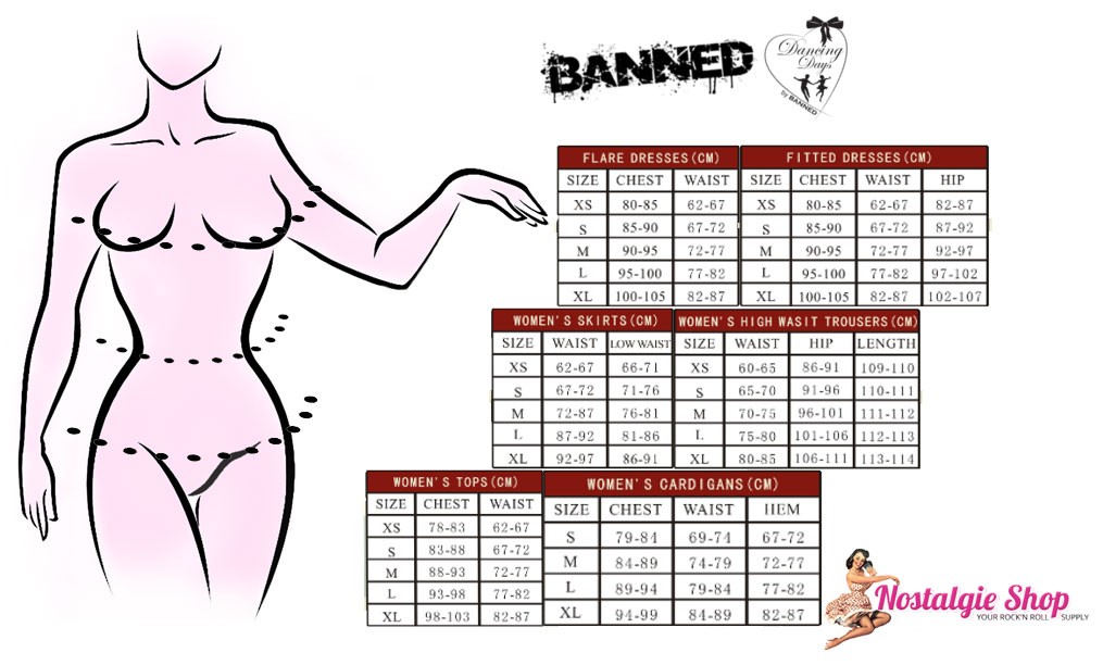 Banned Sail me away Pencilkleid