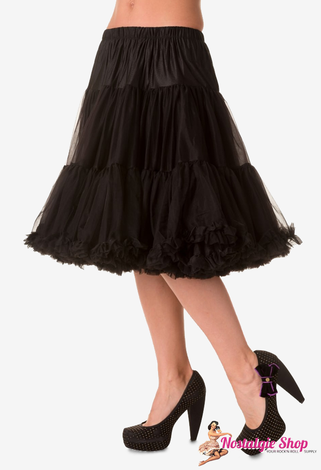 Petticoat Lang - schwarz