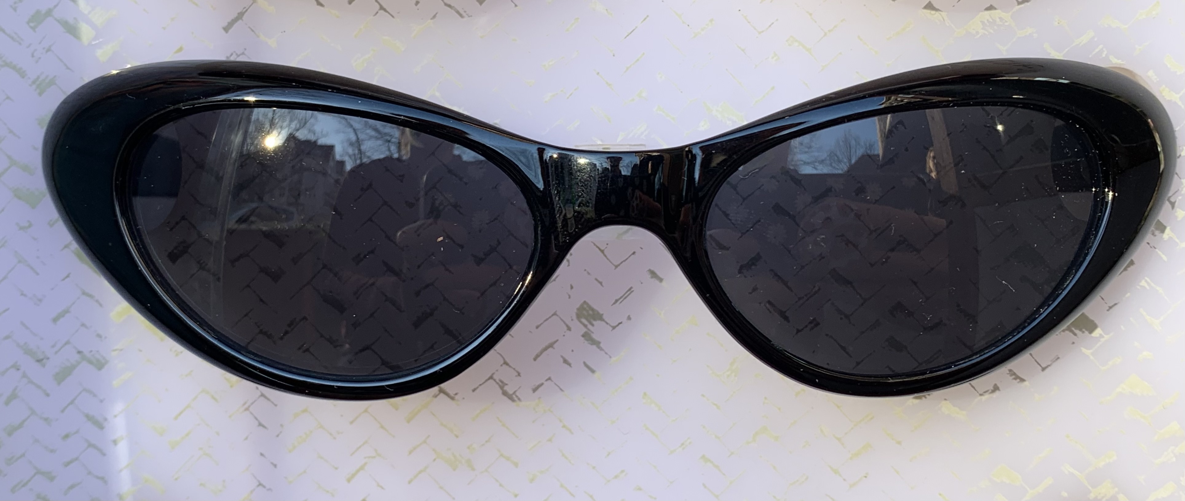 Cateye Sonnenbrille - schwarz