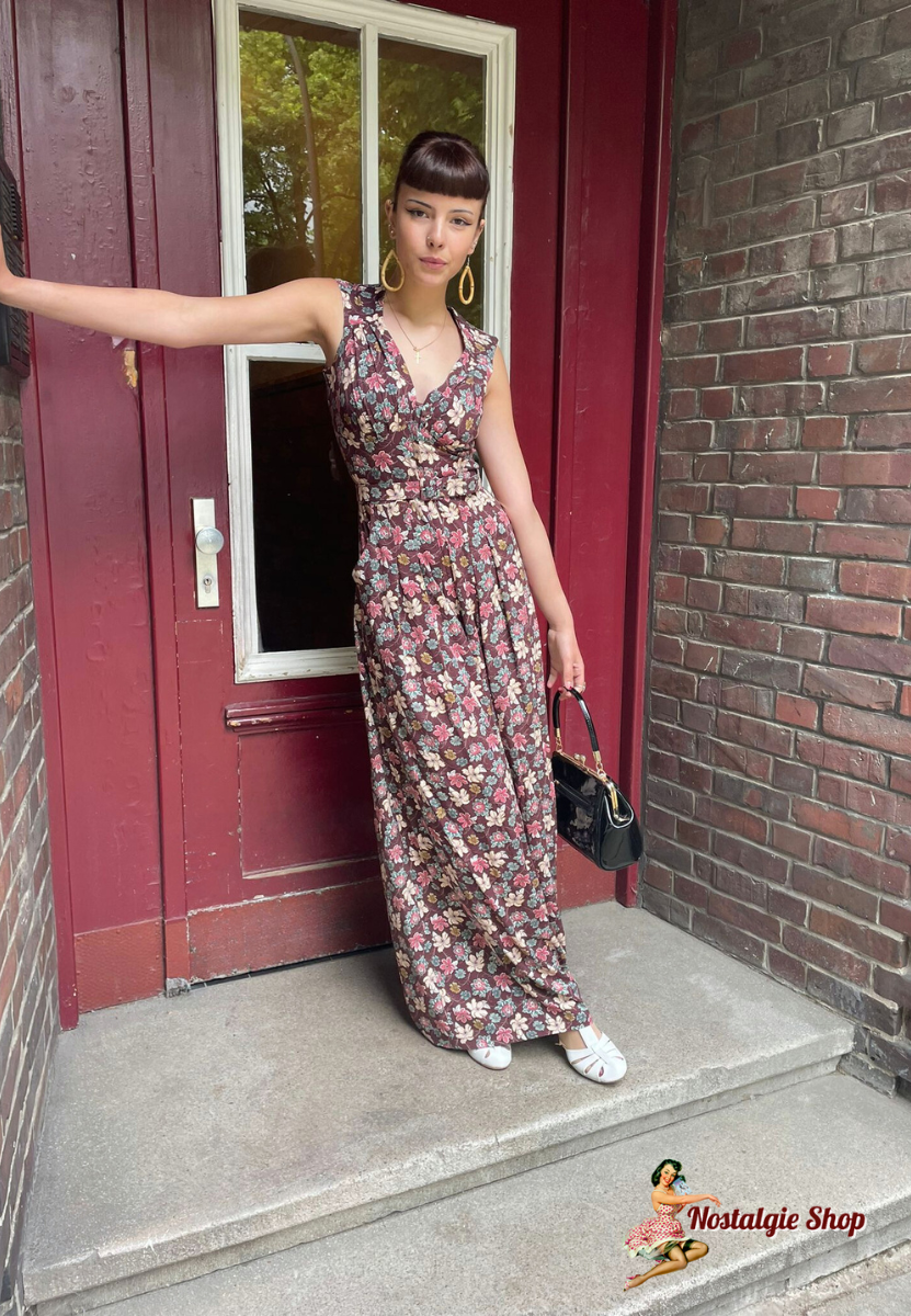 Miss Candyfloss - Zelene-Bo Sleeveless floral jumpsuit