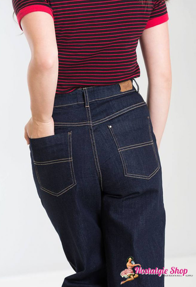 Hell Bunny Weston Highwaist Jeans blue