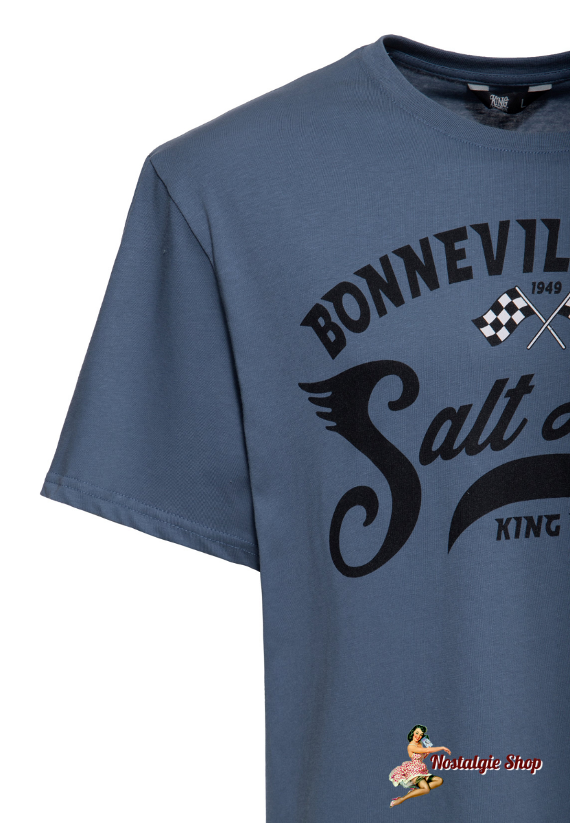 King Kerosin - T-SHIRT 'SALT LAKE' IN BLUE