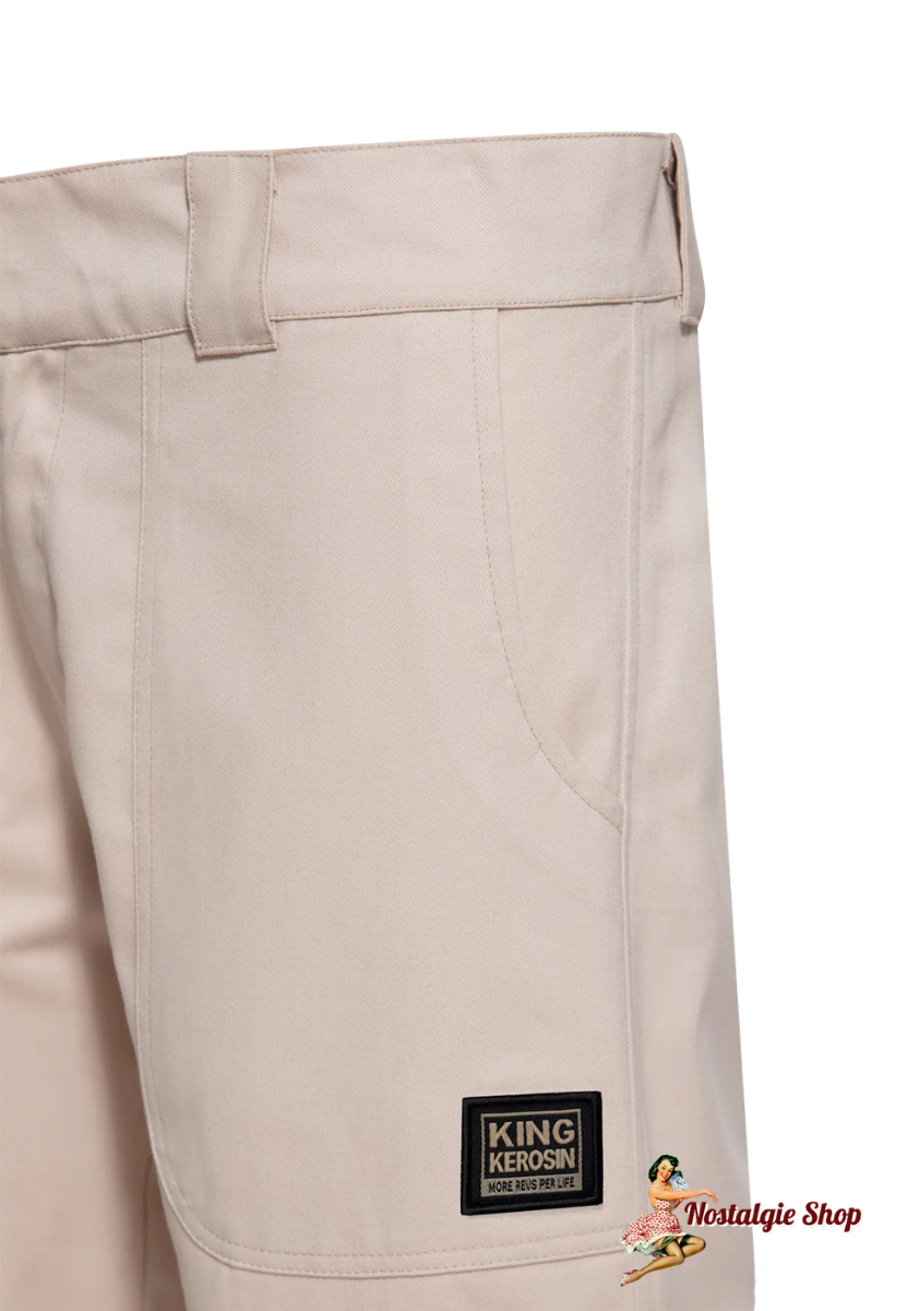 King Kerosin - Workwear Shorts in Sand